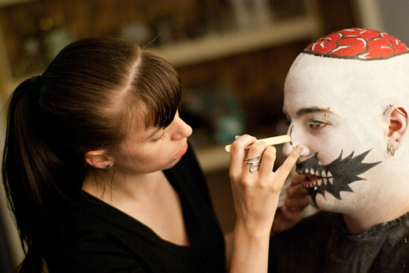 Behind the Scenes: Bald Cap, Cartoon Zombie Behind the Scenes: Bald Cap, Cartoon Zombie