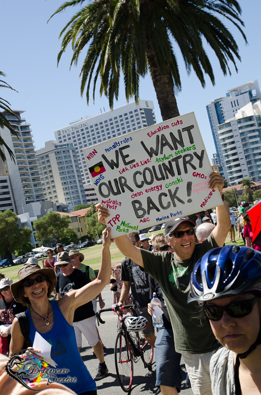We Want Our Country Back - March in March Perth 