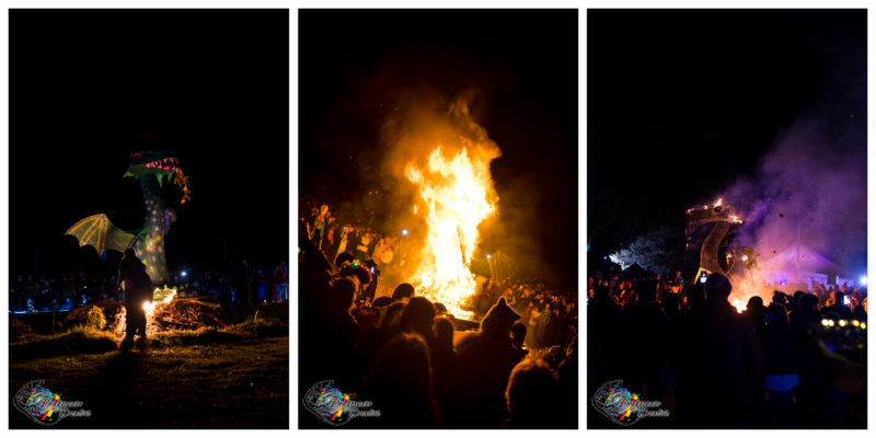 burning of the dragon - Balingup Medieval Carnivale